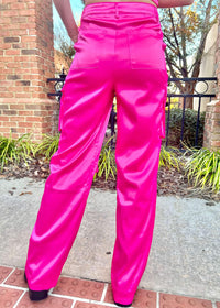 How It Should Be Cargo Pants - Pink Pants MerciGrace Boutique.
