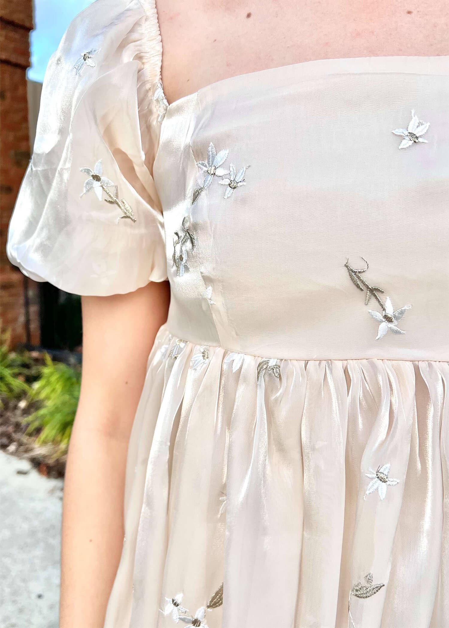 How Sweet Mini Dress - Cream Dress MerciGrace Boutique.