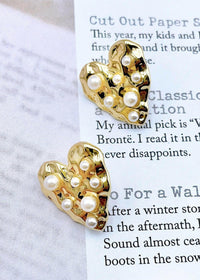 I Love You Earrings - Gold Earrings MerciGrace Boutique.