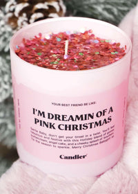 I'm Dreaming Of A Pink Christmas Candle Candles MerciGrace Boutique.
