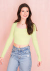 Keep It Going Top - Lime Tops MerciGrace Boutique.
