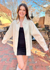 In Motion Faux Leather Shacket - Whip Cream Jacket MerciGrace Boutique.