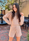 In The Element Romper - Taupe Romper MerciGrace Boutique.