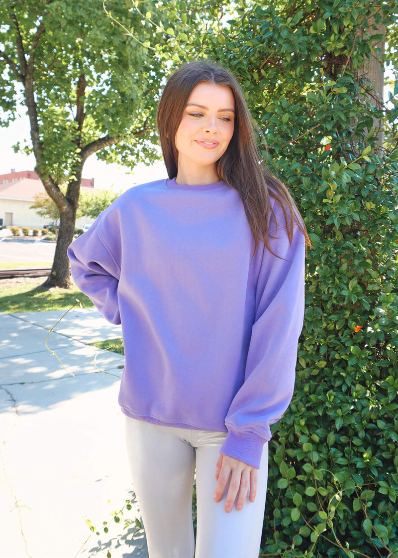 Just Be Kind Sweatshirt - Purple Sweatshirt MerciGrace Boutique.
