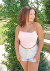 Just Doing Me Corset Top - Pink Tops MerciGrace Boutique.