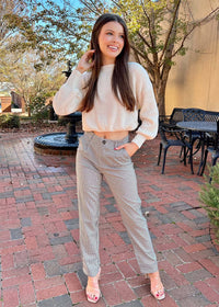 Just The Basics Sweater - Cream Sweater MerciGrace Boutique.