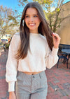 Just The Basics Sweater - Cream Sweater MerciGrace Boutique.