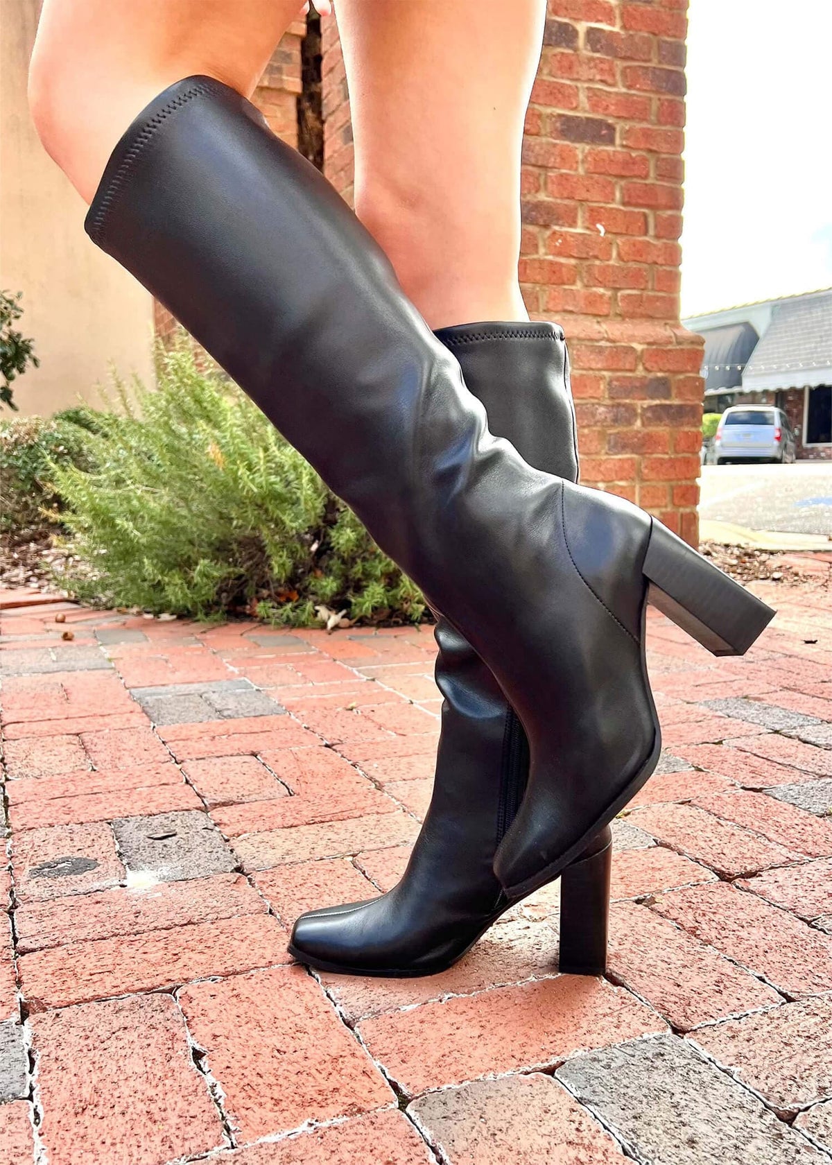 Keep On Going Boots - Black Shoes MerciGrace Boutique.
