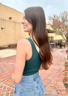 Keepin' Cozy Tank - Hunter Green Tops MerciGrace Boutique.