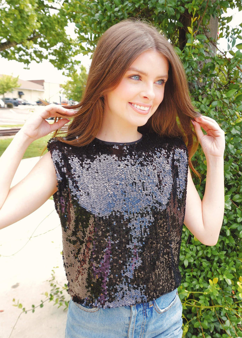 Life Of The Party Top - Black Tops MerciGrace Boutique.