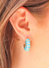 Looking For Shells Earrings - Blue Earrings MerciGrace Boutique.