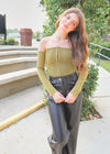 Loved You For A Long Time Corset Top - Olive Tops MerciGrace Boutique.