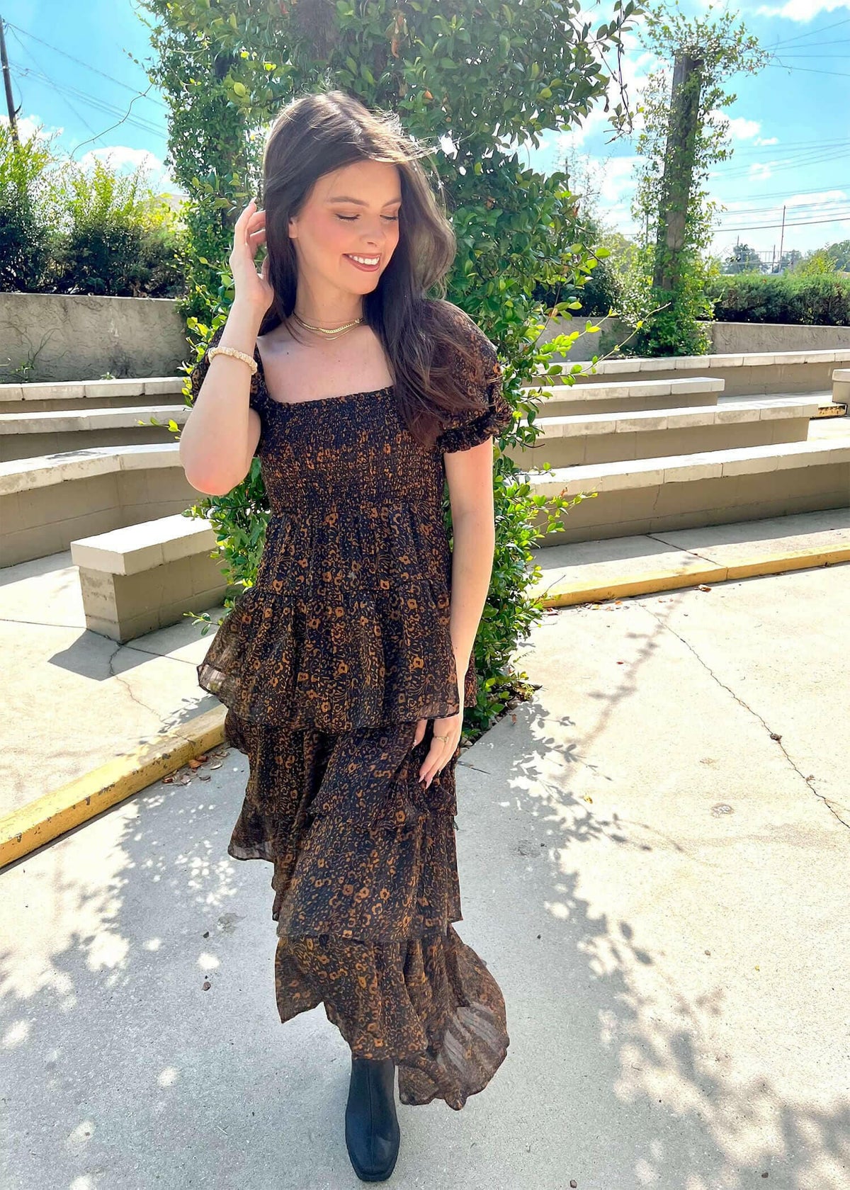 Loving You Maxi Dress - Almond Dress MerciGrace Boutique.