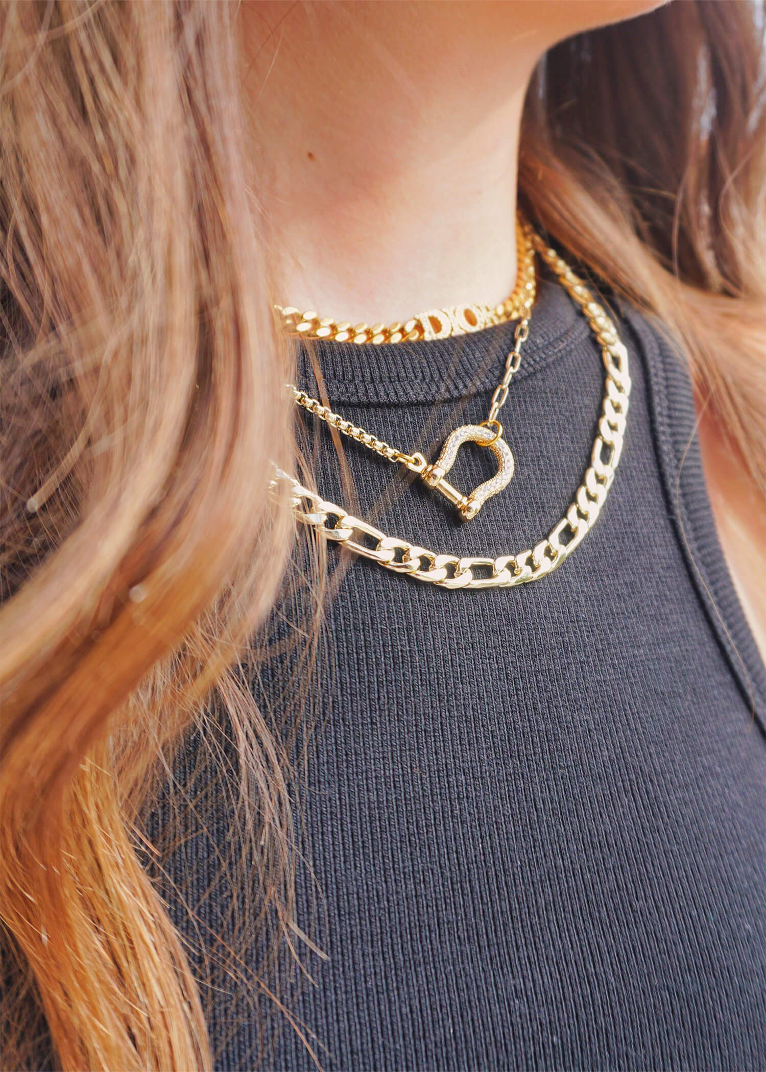 Lucky As Can Be Necklace - Gold Necklace MerciGrace Boutique.