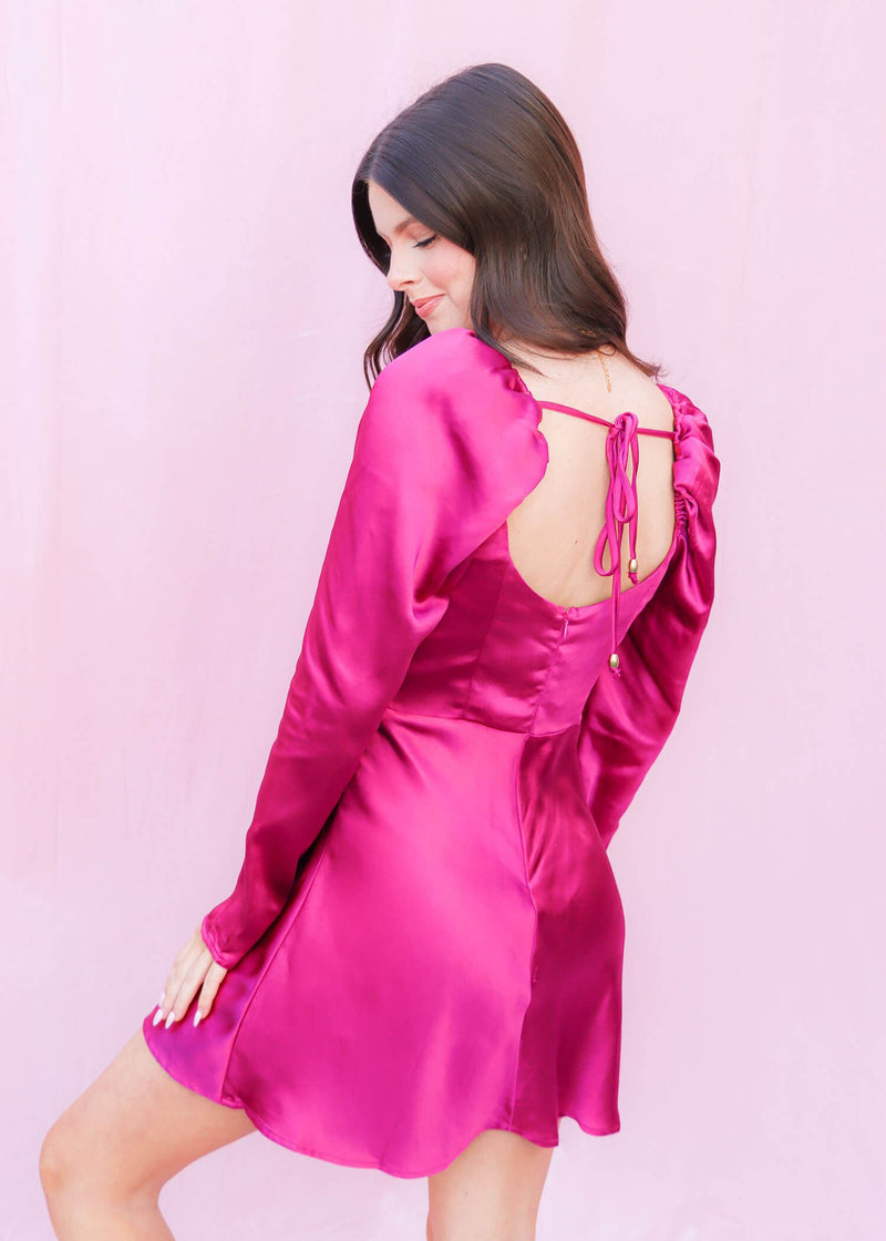 Silky Scoop Neck Dress - Rose Bud Dresses MerciGrace Boutique.