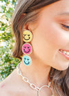 Make Me Smile Earrings - Multi Earrings MerciGrace Boutique.