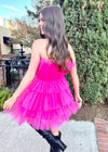 Making Moments Last Mini Dress - Hot Pink Dress MerciGrace Boutique.
