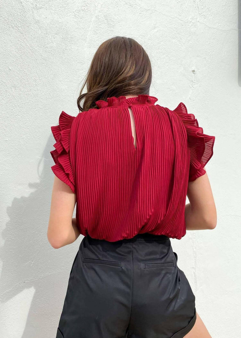 My Own Boss Top - Burgundy Tops MerciGrace Boutique.