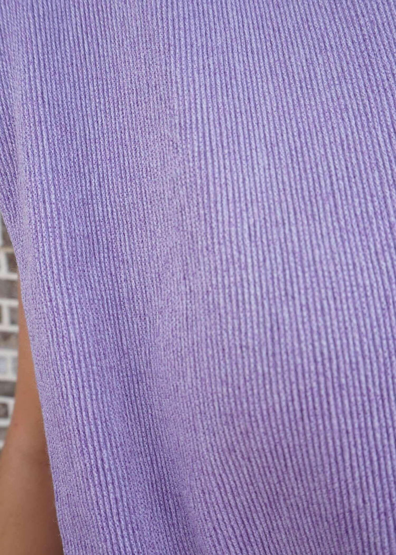 On the Edge Pleated Top - Purple Tops MerciGrace Boutique.
