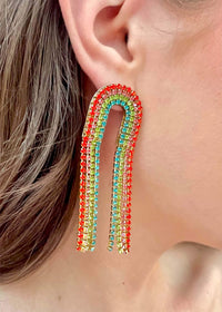 Over The Rainbow Earrings - Multi Earrings MerciGrace Boutique.