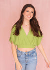 How You Feel Top - Pale Olive Tops MerciGrace Boutique.