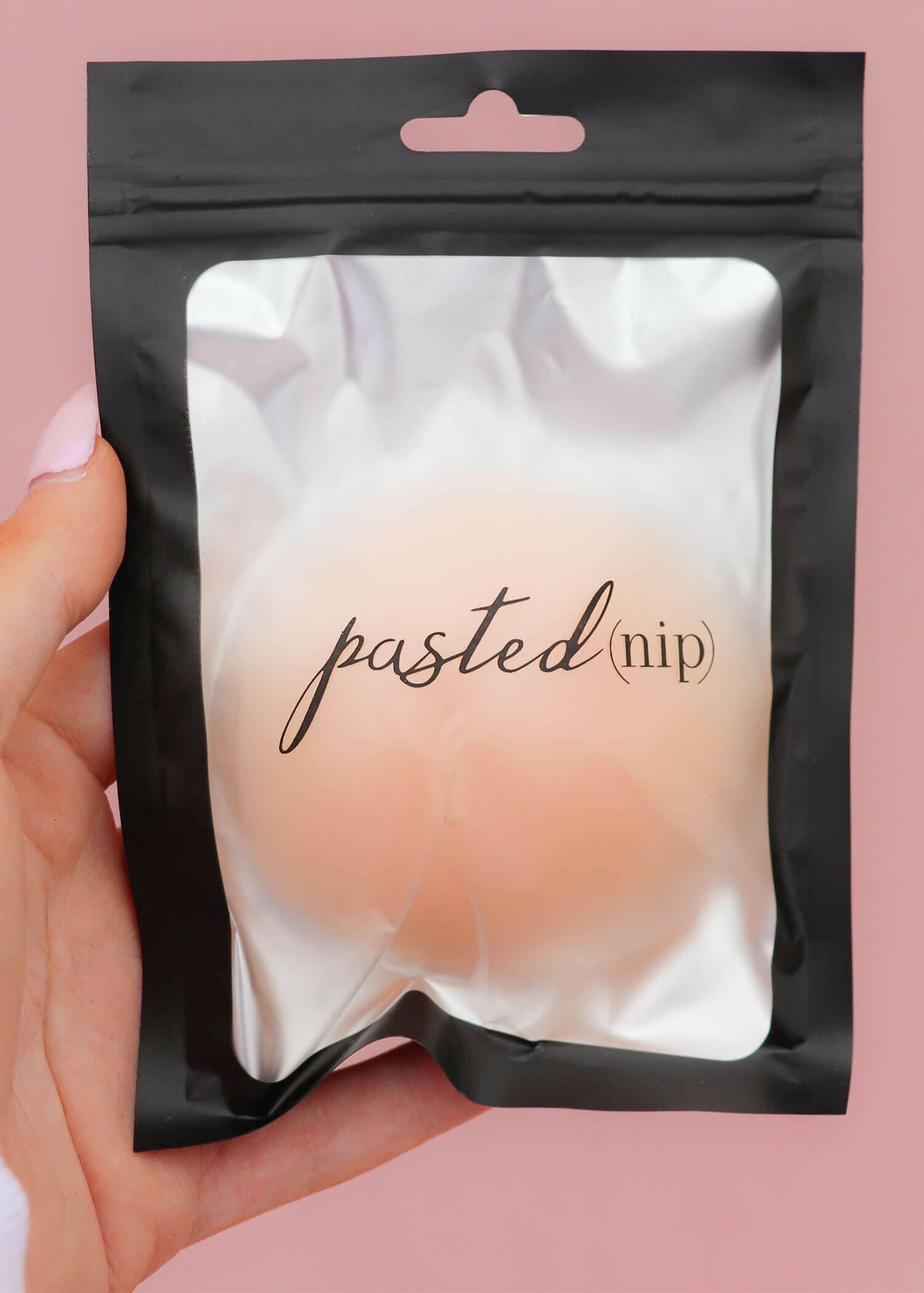 Light tone reusable silicone pasties refill with matte finish