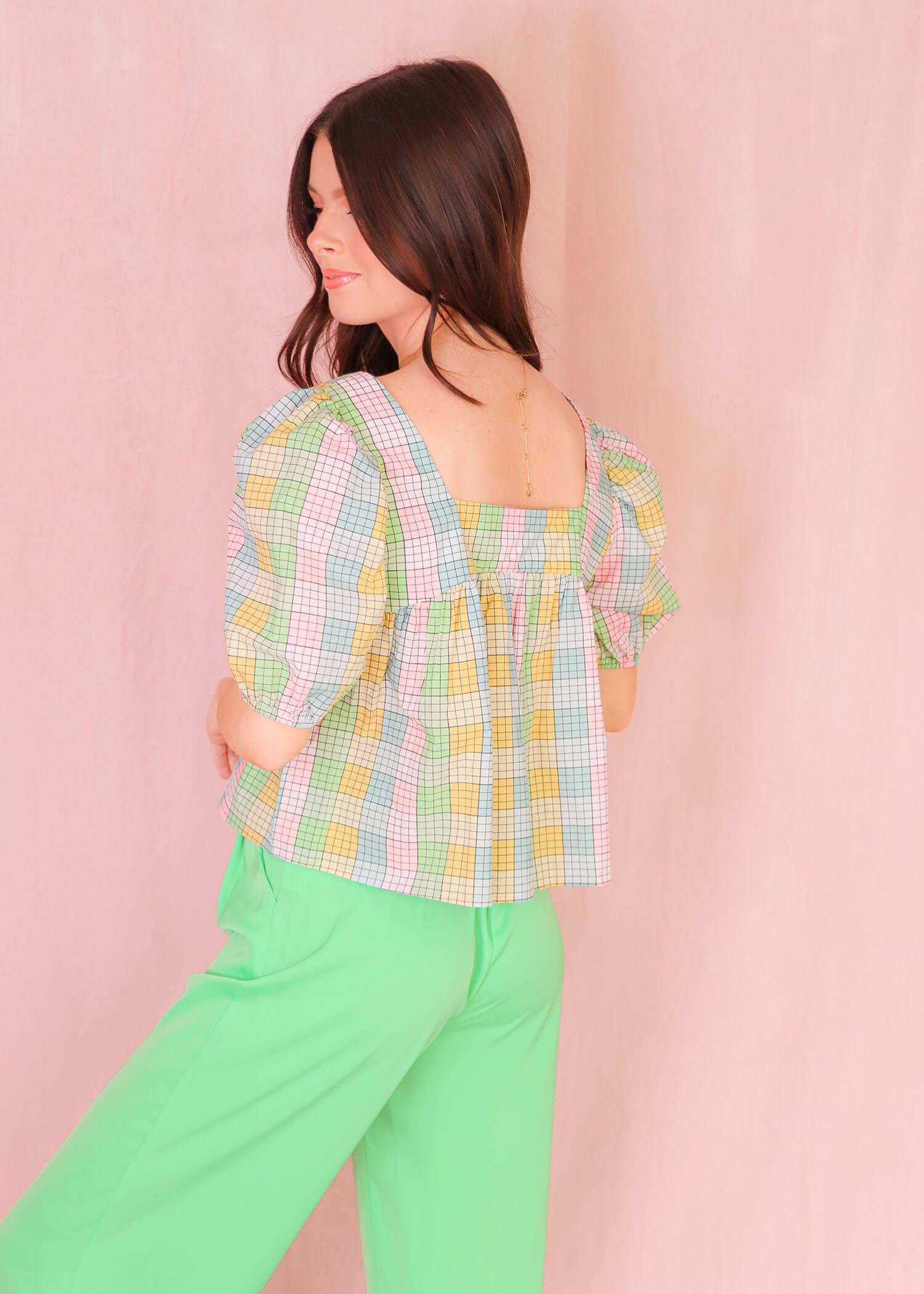 Bury Me In Pastels Baby Doll Top - Multi Color Tops MerciGrace Boutique.