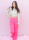 Just Sparkle Crop Top - Nude Tops MerciGrace Boutique.