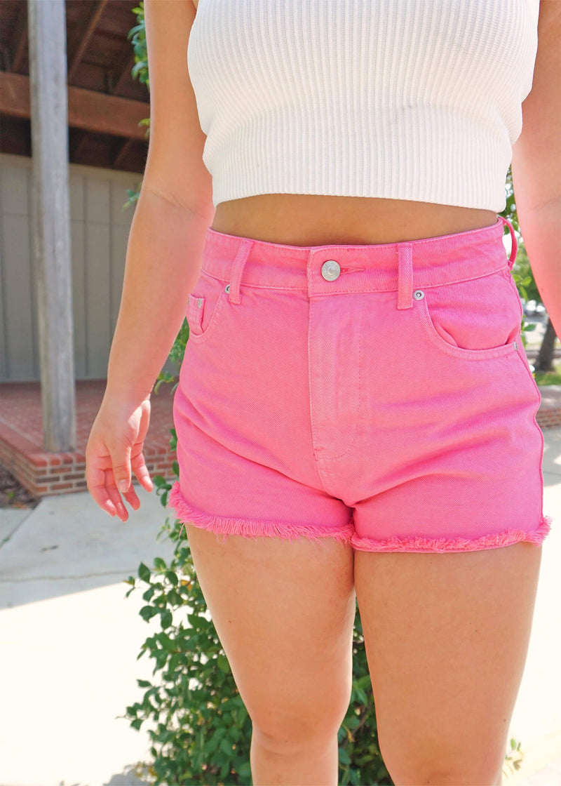Pink Me Out Shorts - Pink Shorts MerciGrace Boutique.