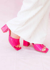 A True Favorite Sandals - Fuchsia Shoe MerciGrace Boutique.