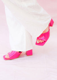 A True Favorite Sandals - Fuchsia Shoe MerciGrace Boutique.