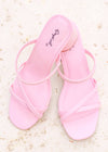 All About Pink Strappy Sandal - Light Pink Shoes MerciGrace Boutique.