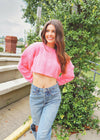 Pop Of Pink Sweater - Candy Pink Sweater MerciGrace Boutique.