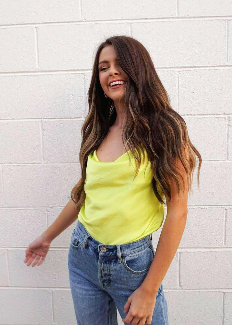 Pure Perfection Cami Top - Yellow Tops MerciGrace Boutique.