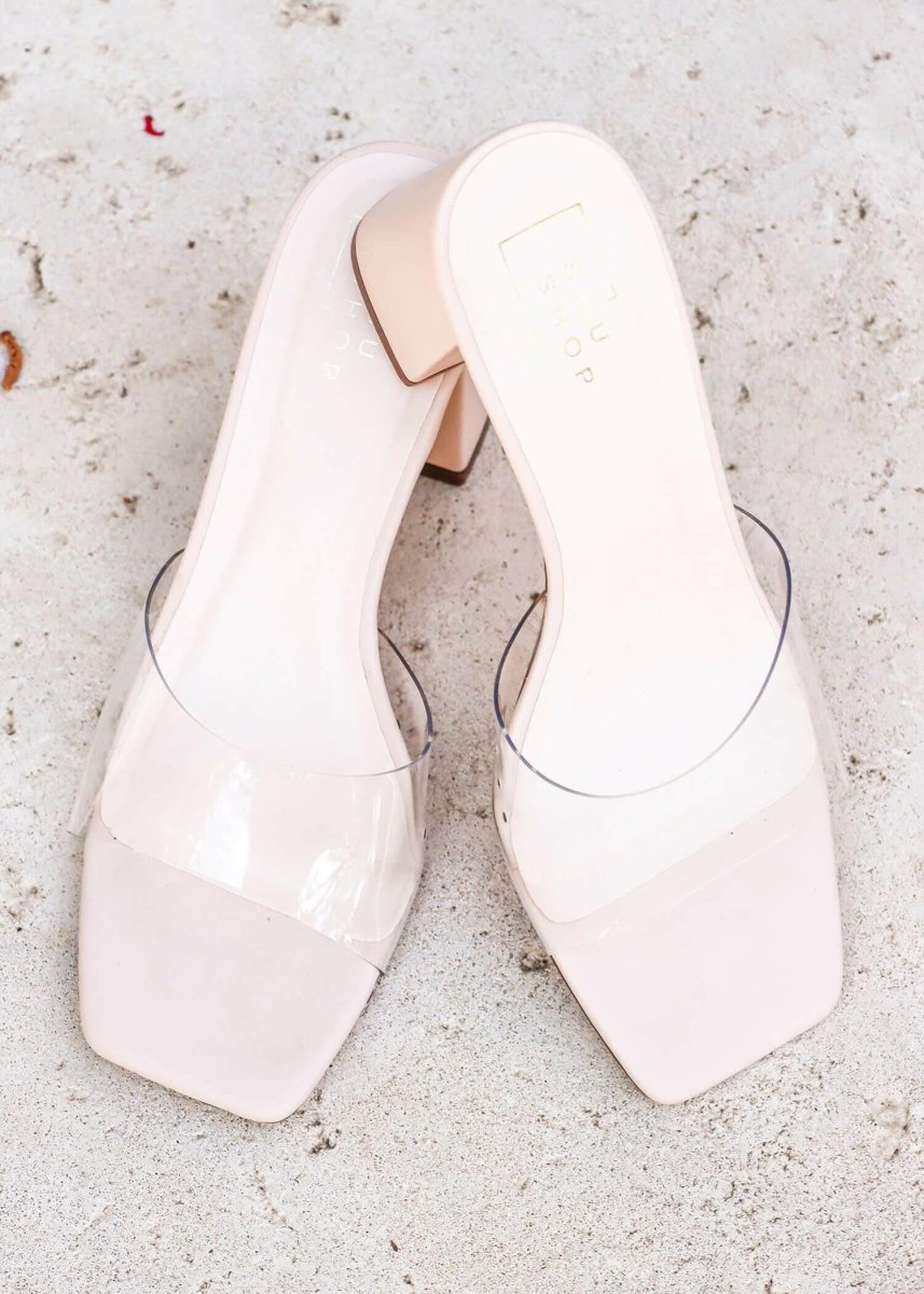 Ready For Everything Heel Sandals - Bone - MerciGrace BoutiqueShoe