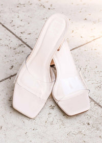 Ready For Everything Heel Sandals - Bone - MerciGrace BoutiqueShoe