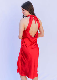 Love You Midi Dress - Red Dress MerciGrace Boutique.