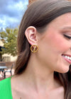 Roller Coaster Stud Earrings - Gold Earrings MerciGrace Boutique.