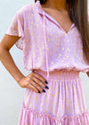 Roxy Flutter Sleeve Mini Dress - Carnation Dress MerciGrace Boutique.