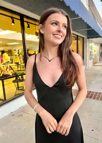 Said What I Wanted Maxi Dress - Black Dress MerciGrace Boutique.