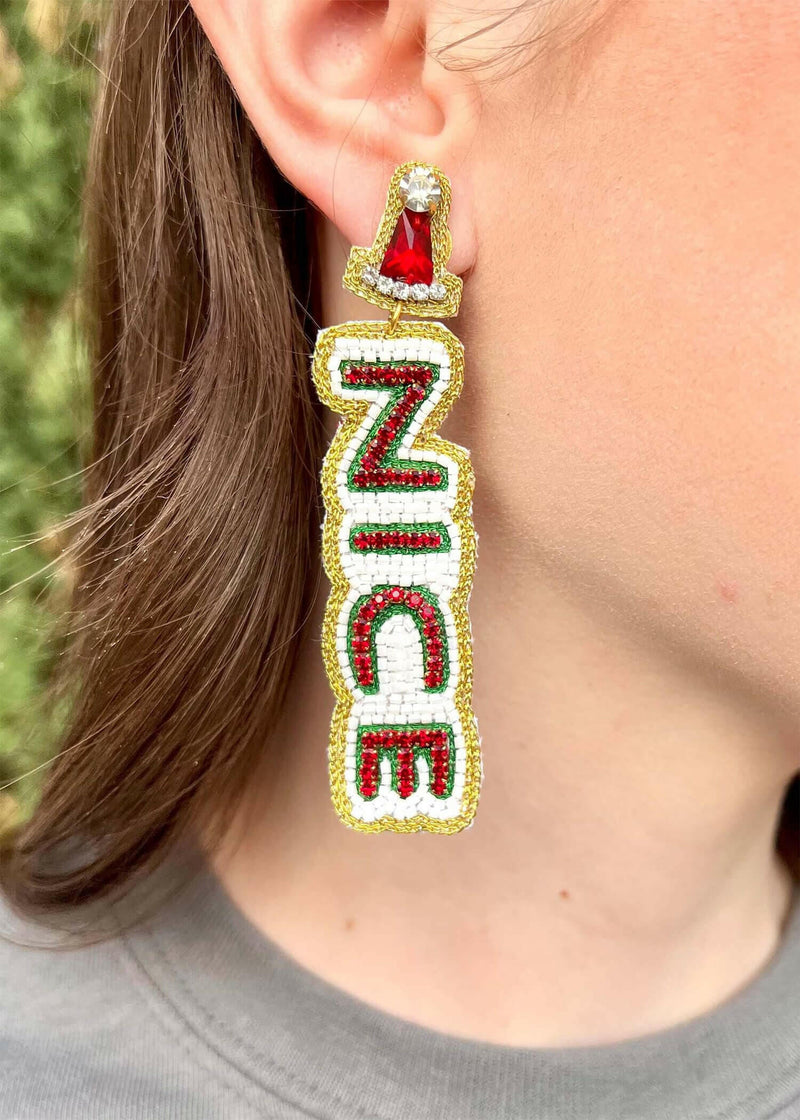 Santa's List Earrings - Multi Earrings MerciGrace Boutique.