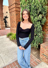 See It Through Top - Black Top MerciGrace Boutique.