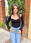 See It Through Top - Black Top MerciGrace Boutique.