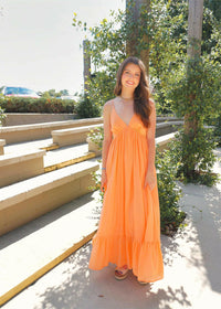 See The Good Maxi Dress - Orange Dress MerciGrace Boutique.
