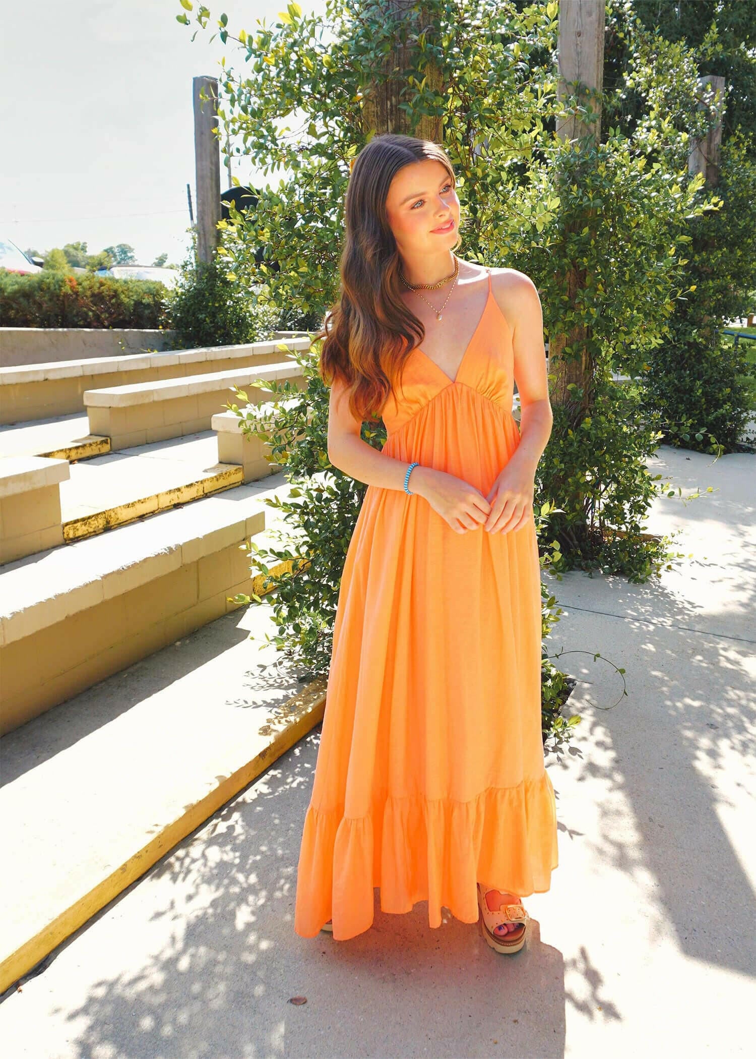 See The Good Maxi Dress - Orange Dress MerciGrace Boutique.