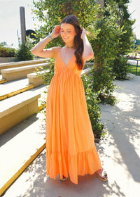 See The Good Maxi Dress - Orange Dress MerciGrace Boutique.
