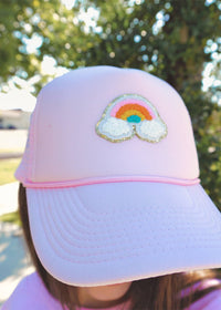 See The Possibilities Trucker Hat - Baby Pink Hat MerciGrace Boutique.