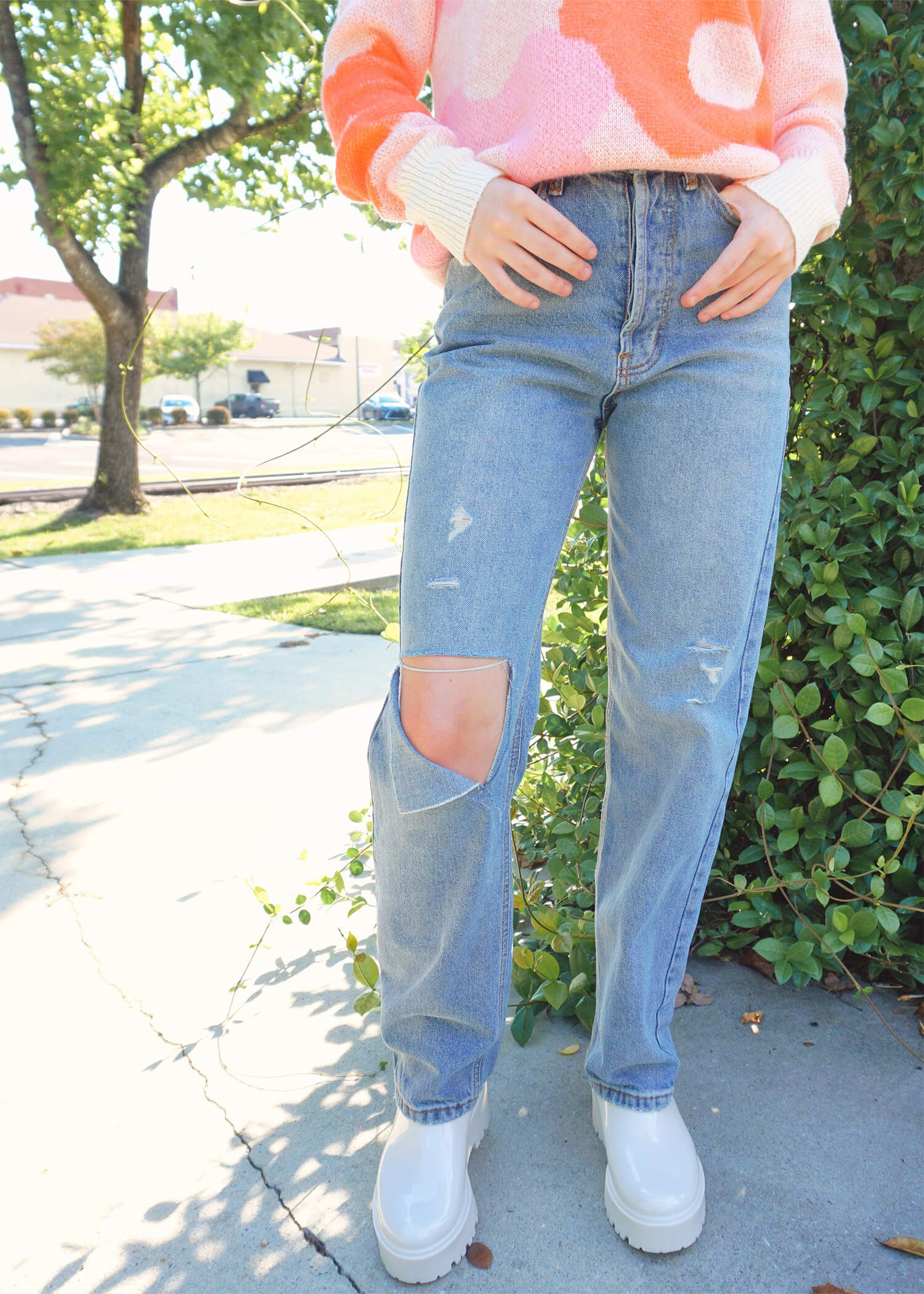 See What I'm Doing Jeans - Medium Denim Jeans MerciGrace Boutique.