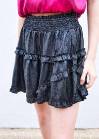See You Downtown Skirt - Black Skirt MerciGrace Boutique.