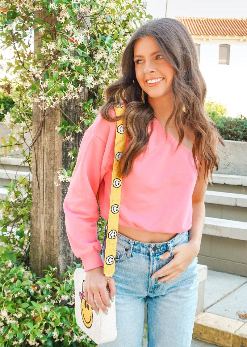 See You When I Can Sweatshirt - Candy Pink Tops MerciGrace Boutique.